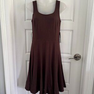 Nue By Shani Body Architecture Brown Dress Fit & Flare Size 6 NWT